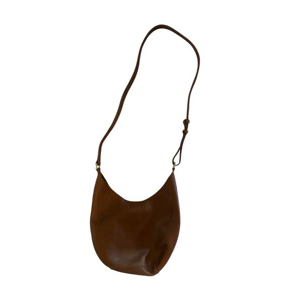 Madewell NE435 The Mini Shopper Bag Cow Leather Crossbody Brown Purse Adjustable - Picture 7 of 7